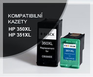 Levné náplně do tiskáren HP - Kompatibilní (neoriginální) cartridge HP350XL (CB336EE) a HP351XL (CB338EE)