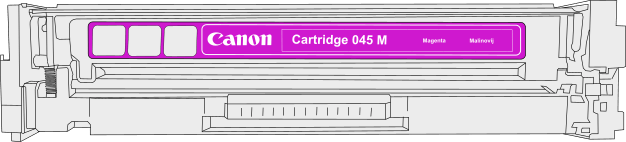 Cartridge Canon 045M - purpurová