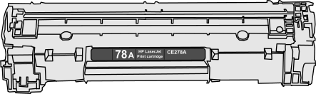 Toner HP CE278A, 78A - černý
