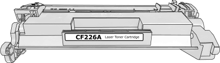 Toner HP CF226A, 26A - černý